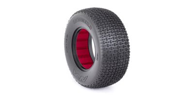 SHORT COURSE TYRES 1:10 CITY BLOCK 3 LARGE SOFT (2) WITH INSERTS
