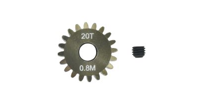 Pinion Gear 0.8M  20T (7075 Hard)