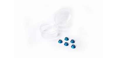 Flanged Nylon Lock Nuts M2 Blue Koswork (5) Mini-Z Series