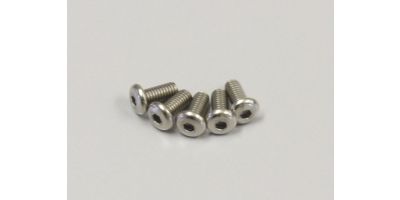Hex Button Screws Titanium M2.6x6mm (5) Kyosho