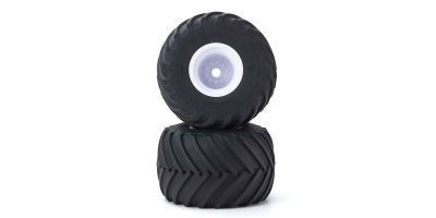Pre-Glued Tyres Kyosho USA-1 Monster V-Shape 1:8 Mad Series (2) 