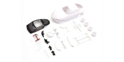 Bodyshell Toyota GR Supra TRD Mini-Z + 4WD Rims (White Body)