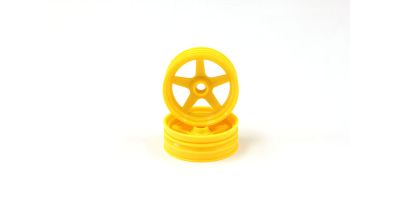 Front Wheel Yellow 2.0 inches (2) Kyosho Beetle 2014