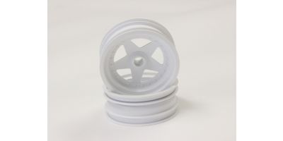 Front Wheel Kyosho Scorpion 2014 (2) White 2.2 inches