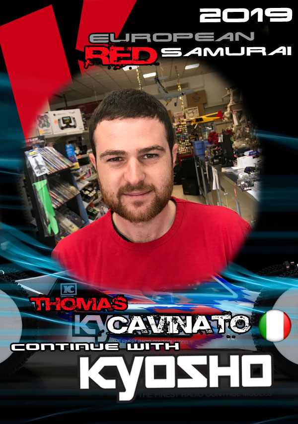 Thomas Cavinato continue with Team Kyosho Europe